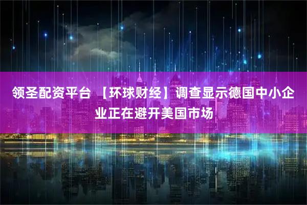 领圣配资平台 【环球财经】调查显示德国中小企业正在避开美国市场